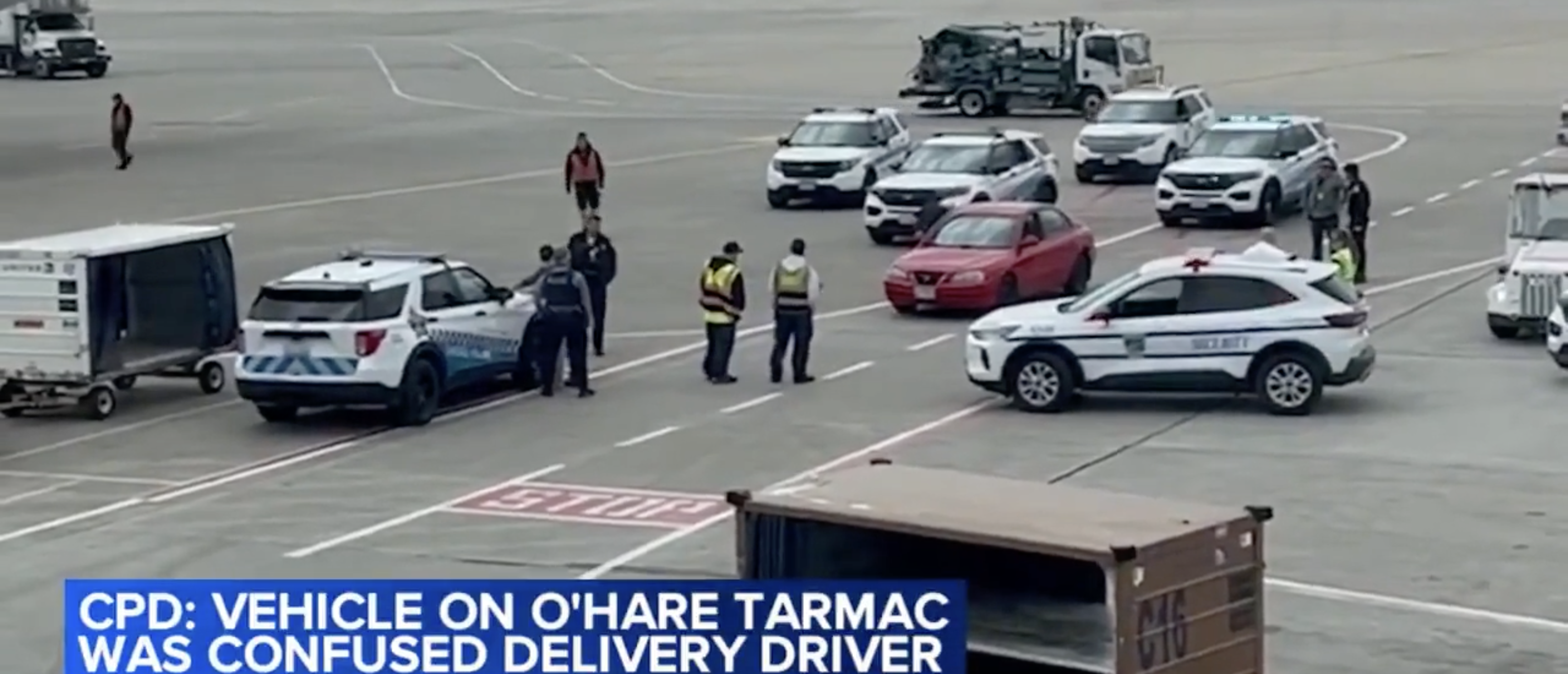 Delivery Driver Takes Wrong Turn, Drives Onto Chicago Airport Tarmac